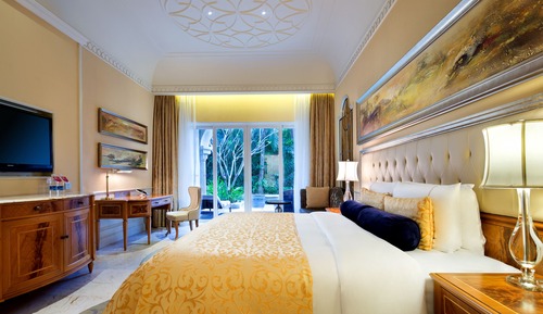 Standardzimmer, 2 Doppelbetten, Poolblick