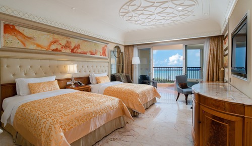 Standardzimmer, 2 Doppelbetten, Zutritt zur Club Lounge, Meerblick