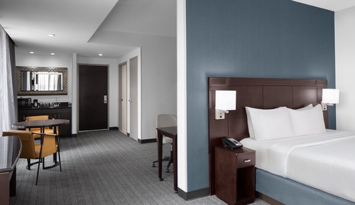 Suite, 1 King-Bett und Schlafsofa (Mobility/Hearing Accessible, Tub)