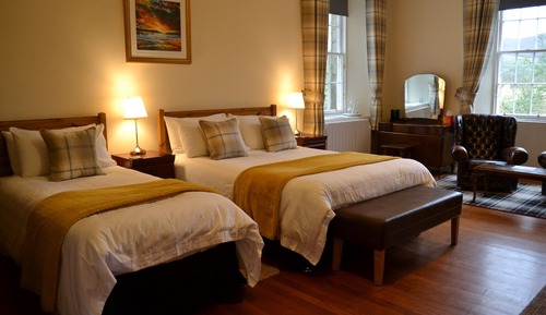 Deluxe-Doppelzimmer, mit Bad, Bergblick (Tartan Room)
