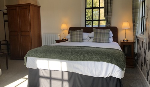 Deluxe-Doppelzimmer, mit Bad, Bergblick (Green Room)