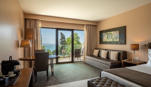 Premium-Doppel- oder -Zweibettzimmer, Balkon, Meerblick