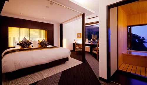 Zimmer (201, King Open-Air Bath, Meal at Room)