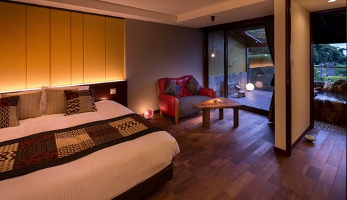 Zimmer, 1 King-Bett, Nichtraucher (102 Open-Air Bath, Meal at Restaurant)