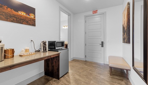 Junior-Zimmer, 2 Queen-Betten, Blick auf den Golfplatz