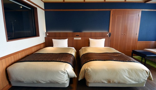 Deluxe-Zimmer, Nichtraucher (Japanese+Twin BedRM+IndoorHotSpring)