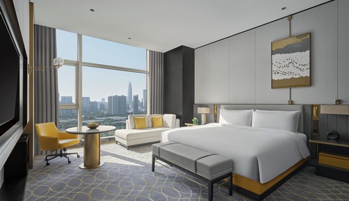 Premium-Zimmer, 1 King-Bett, Zutritt zur Club Lounge, Stadtblick