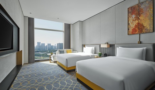 Premium-Zimmer, 2 Doppelbetten, Zutritt zur Club Lounge, Stadtblick
