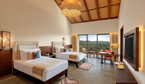 Deluxe-Zimmer, 2 Einzelbetten, Bergblick