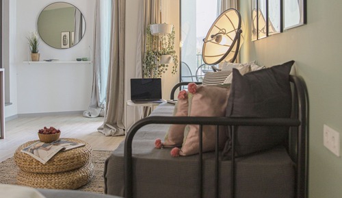 Doppelzimmer, 1 Queen-Bett und Schlafsofa