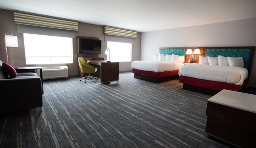 Studio, 2 Queen-Betten, Nichtraucher, Kühlschrank und Mikrowelle (Wet bar)