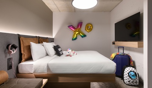 Familienzimmer, 1 Queen-Bett und Schlafsofa, Bergblick