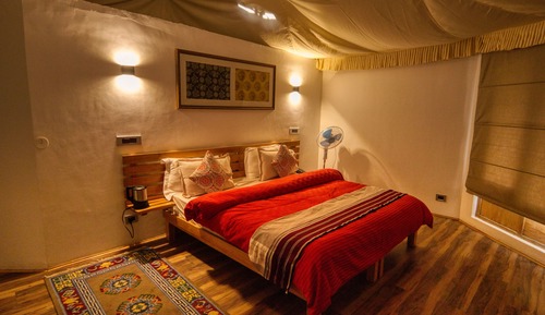 Deluxe-Chalet, 1 Doppelbett, Bergblick