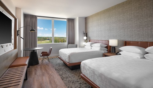 Club-Zimmer, 2 Queen-Betten, Nichtraucher, Blick auf den Golfplatz