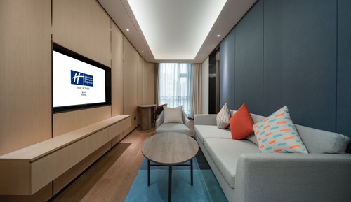 Suite, 1 King-Bett (Living Area)