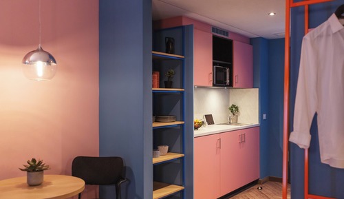 Premium-Zimmer, 1 Queen-Bett, Kochnische