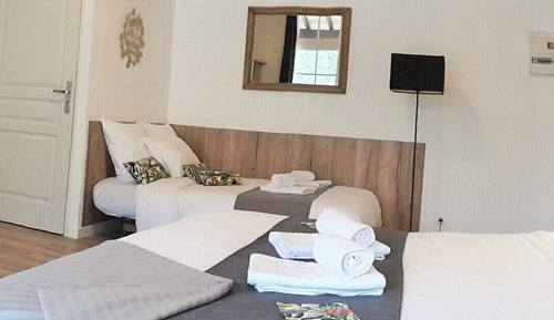 Familien-Vierbettzimmer, Mehrere Betten, Terrasse