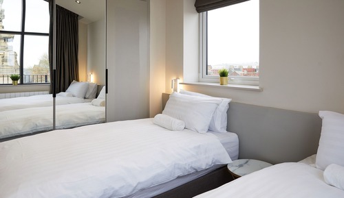 City-Penthouse, 3 Schlafzimmer, Küche, Stadtblick