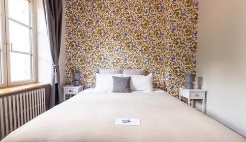 Luxury-Doppelzimmer, mit Bad, Gartenblick (Chambre Chateldon)