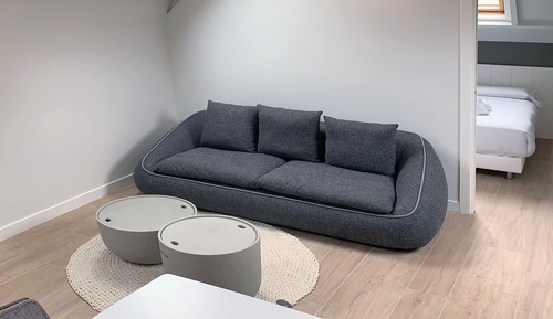 Penthouse, 1 Queen-Bett, Küche