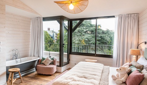 Doppelzimmer, zum Innenhof hin