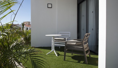Dreibettzimmer, Terrasse