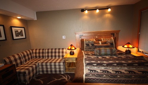 Studio, 1 Queen-Bett, Poolzugang, Bergblick