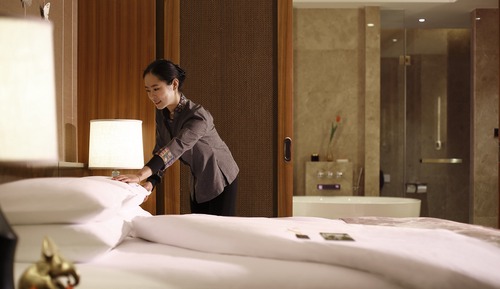 Club-Zimmer, 2 Doppelbetten, barrierearme Badewanne, Zutritt zur Club Lounge