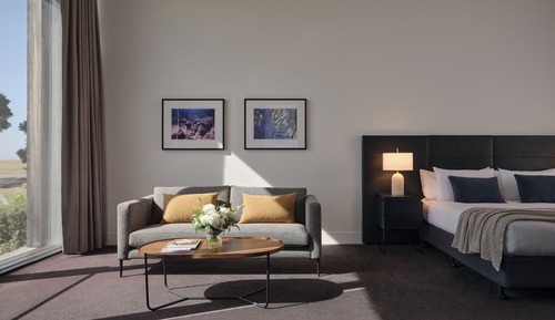 Standardzimmer, Blick auf den Golfplatz