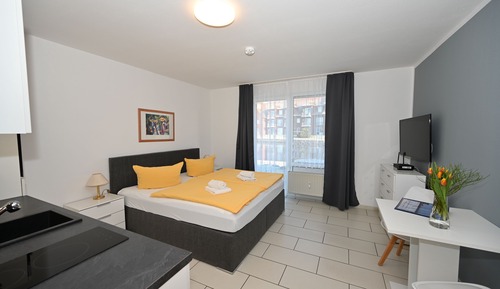 Studio, 1 Doppelbett, Hafenblick