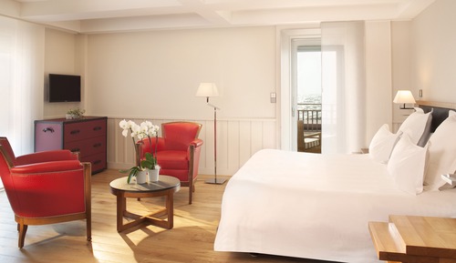 Deluxe-Doppelzimmer, Terrasse, Meerblick
