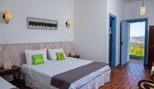 Standard-Dreibettzimmer, Bergblick