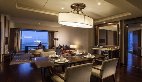 Executive-Suite, 1 King-Bett (Living Area)