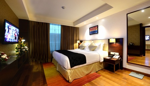 Zimmer, 1 King-Bett, barrierefrei