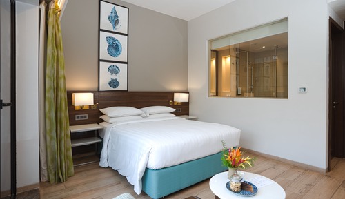Premium-Zimmer, 1 Queen-Bett, Nichtraucher, Poolblick (Patio)