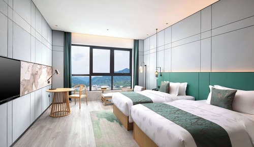 Deluxe-Zimmer, 2 Doppelbetten, Nichtraucher, Flussblick