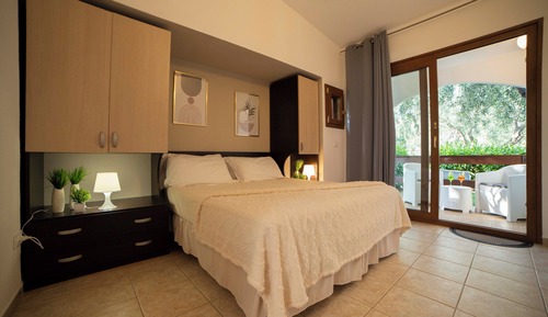 Ferienhaus, 1 Schlafzimmer, Balkon, Gartenblick