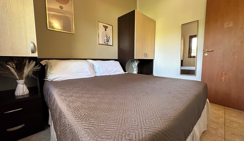 Ferienhaus, 2 Schlafzimmer, Balkon, Gartenblick