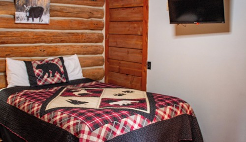 Junior-Ferienhütte, 1 Schlafzimmer, Terrasse, Bergblick