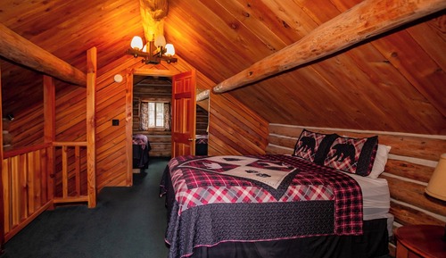 Familien-Ferienhütte, Terrasse, Bergblick