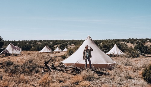 Zelt, 1 King-Bett, Gemeinschaftsbad