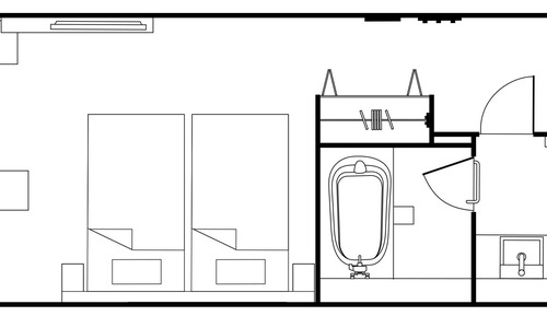Standard-Zweibettzimmer (禁煙)