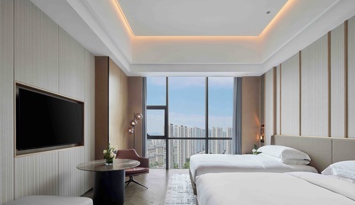 Classic-Zimmer, 2 Doppelbetten (High Floor)