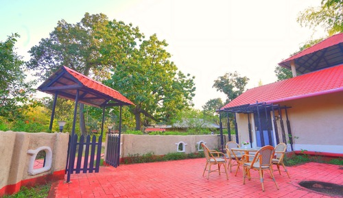 Deluxe-Doppelzimmer, Terrasse, Gartenblick