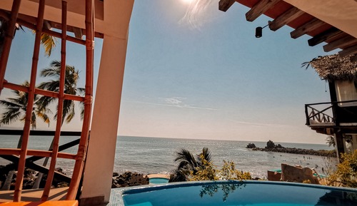 Standardzimmer, 1 Schlafzimmer, eigener Pool, Meerblick