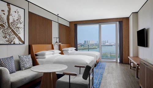 Premium-Zimmer, 2 Doppelbetten, Balkon