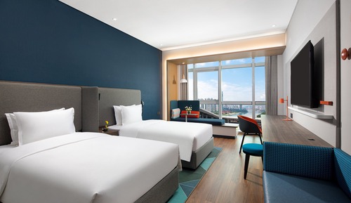 Standardzimmer, 2 Einzelbetten, Stadtblick