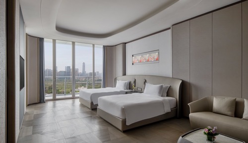 Premium-Zimmer, 2 Queen-Betten, Flussblick