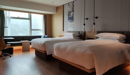 Deluxe-Zimmer, 2 Doppelbetten, Stadtblick