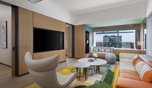 Suite, 1 Einzelbett, Stadtblick